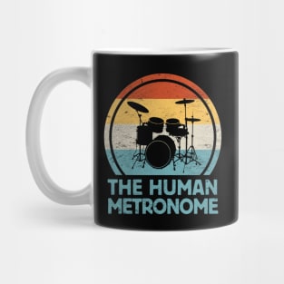 Drum Kit Silhouette: The Human Metronome for Drummers Mug